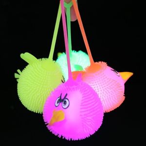 刺猬毛毛球七彩发光球地摊夜市货源儿童玩具闪光软胶发泄球弹力球