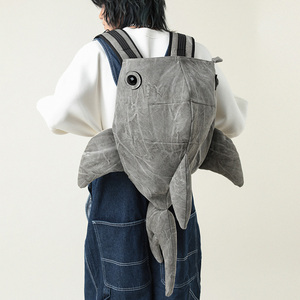 【中】鲨鱼双肩包鲸鱼包个性设计感小众男女潮牌书包鲸鲨动物背包