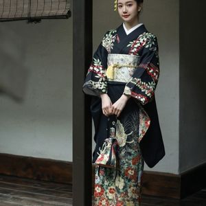 和服女正装传统复古振袖日式服装旅拍外景拍照少女写真摄影服装