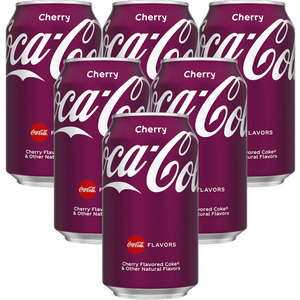 美版樱桃可口可乐355ml*24罐饮料汽水美国进口樱桃味可口可乐