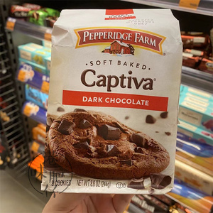 澳门代购美国非凡农庄Dark Chocolate纯巧克力块软烘曲奇饼干244G
