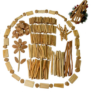 幼儿园di环创材料手工漂流木DIY创意木头摆台干树枝装饰材料复古