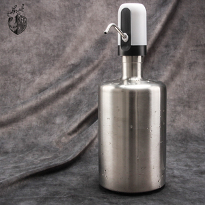 304不锈钢饮用水桶电动按压式抽水器厨房矿泉水纯净水储水桶6L升
