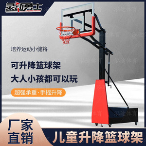 泓途青少年篮球架可移动可升降儿童培训室内球框户外比赛篮球架子