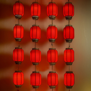 羊皮灯笼挂饰户外防水吊灯室外中国风红中式宫灯装饰连串广告定制