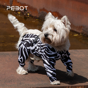 PEBOT宠物防护服BB8防水防污弹力四脚衣全包大中小型户外狗狗衣服