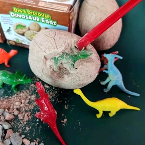 STEM儿童考古挖掘玩具恐龙蛋宝藏化石模型盲盒益智5-8-10岁送工具