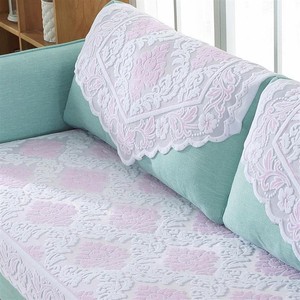 沙发用头靠枕巾把手盖布床防尘背欧式艺上的装饰通搭网纱罩子