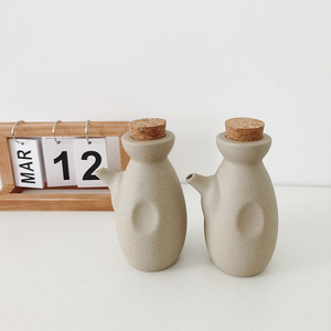复古日式油壶厨房家用油醋瓶调料瓶防漏油酱油瓶陶瓷创意小油壶子