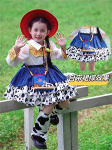 玩具总动员胡迪翠丝巴斯光年cosplay女童连衣裙万圣节服装洛丽塔7