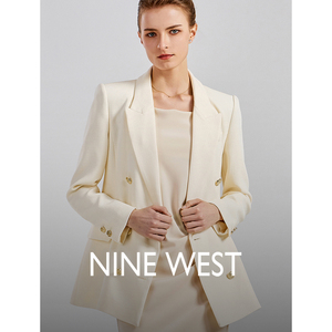 Nine West/玖熙春季新款西装外套女休闲通勤挺括显瘦西服