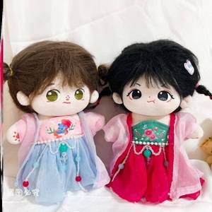 中国古风玩偶棉花娃娃汉服芭比装女孩漂亮玩具可爱