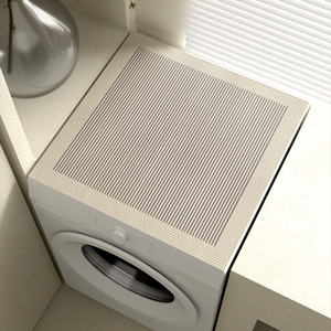 日式侘寂风洗衣机皮革防尘防晒套罩防水微波炉冰箱床头柜盖桌布垫