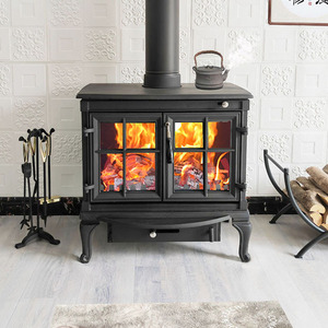壁炉真火木柴农村烧柴火壁炉取暖器家用美式欧式铸铁燃木柴