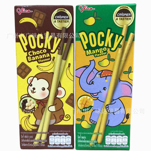 百奇Pocky芒果味香蕉味25g奶油饼干棒 儿童女生休闲零食