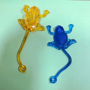粘性玩具青蛙甩手独立包装粘性软胶经典儿童玩具学校幼儿园奖励品