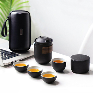 便携式旅行茶具小套装功夫泡茶杯器简易随身户外游单人露营快客杯