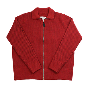 【可拆四角标】红色23SS针织羊毛衫毛衣开衫外套男女原创cleanfit