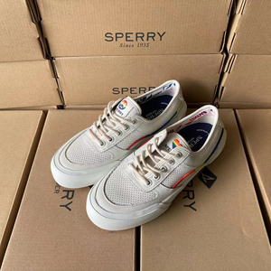 SPERRY斯佩里新款经典舒适皮面女鞋微瑕鞋垫鞋带非原装介意勿拍