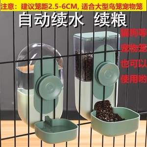 喂鸟食器鸽子自动鸟用饮水器鹦鹉芦丁鸡宠物挂式防撒防溅鸟食盒