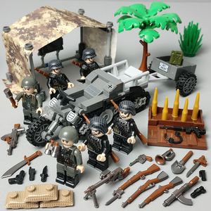 2024新款乐高积木二战德军坦克装甲车一战苏军士兵小男孩拼装玩具