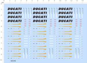 68346整版胶DUCATI机车1299摩托车纸模模型水贴纸定做订做定制