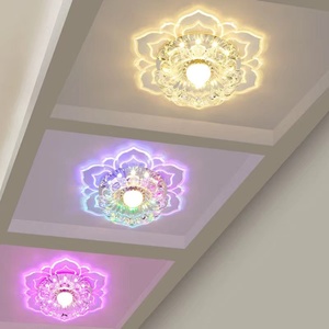 太阳花水晶LED过道灯走廊灯现代简约射灯吊灯进门入户玄关灯具