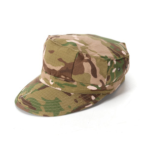 军迷八角帽平顶帽 迷彩帽男战术帽作训帽 户外遮阳帽子