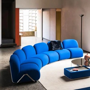 轻奢北欧小户型客厅现代简约设计师拼接模块多人沙发组合贵妃躺椅