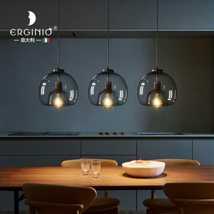 Erginio意大利餐厅吊灯欧式现代简约轻奢个性创意吧台三头餐桌灯