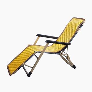 高级夏季麻将凉席躺椅垫子竹沙滩椅午睡椅摇椅折叠椅坐垫午休椅垫