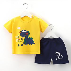 【三折专区】品牌折扣店撤柜儿童短袖套装宝宝纯棉100%夏季两件套