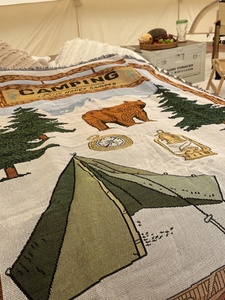 北欧风沙发毯挂毯帐篷装饰床盖巾针织休闲毯毛毯沙发垫单人沙发巾