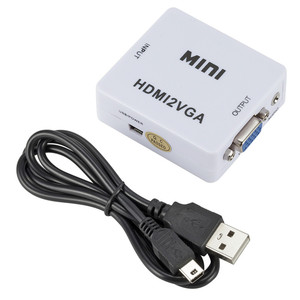 HDMI转VGA转换器 带音频高清安卓盒子电脑vga接口连接线HDMI2VGA