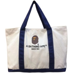日本潮牌 安逸猿 单肩 经典横款帆布包 环保购物袋 学生书包