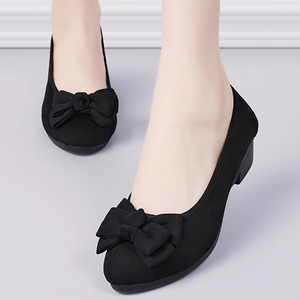 老北京布鞋女新款夏季品牌年轻款豆豆鞋耐磨时尚百搭黑色工作鞋子