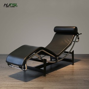 简约现代懒人单人躺椅Chaise Lounger 北欧不锈钢柯布西耶安乐椅