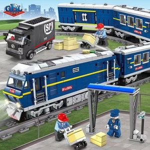 乐高积木拼装玩具男孩益智火车轨道车和谐号电动高铁模型儿童8岁