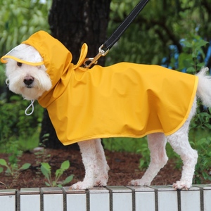 。宠物雨衣泰迪比熊柴犬柯基小型犬护肚专用防水可牵引衣服狗狗雨