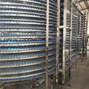 多层食品生产线螺旋冷却塔输送设备蛋塔月饼发酵螺旋塔输送机