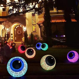 万圣节充气眼睛球户外庭院商场布置装饰发光恐怖大眼珠球道具摆件