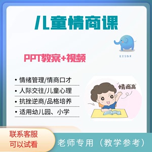 少儿童情商教程幼儿人际交往沟通技巧情绪管理品格培养视频课程