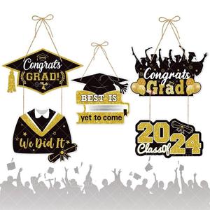 新品2024毕业季派对装饰挂件 大学毕业派对气氛布置墙上门前挂饰