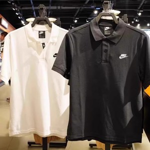 Nike/耐克短袖T恤男夏季针织刺绣高尔夫网球运动翻领polo衫CJ4457