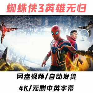 蜘蛛侠3英雄无归加长版电影蜘蛛侠纵横宇宙超清4K宣传画（2022)