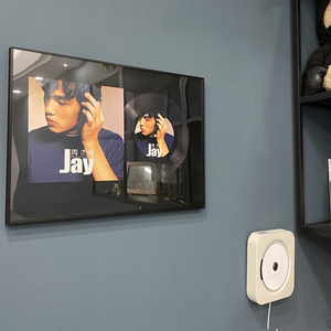 周杰伦挂画JAY专辑周边海报装饰画黑胶墙唱片音乐工作室房间壁画