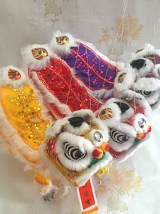 提线木偶狮子传统古风中国风醒狮小狮子玩偶南北佛山狮子过年玩具