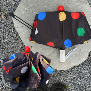 ins风原创波点全自动太阳伞女遮阳防晒防紫外线晴雨伞两用高颜值