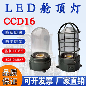 CCD16船用铝质冷库舱顶灯E27灯座100W防潮防腐全铝质灯罩220V