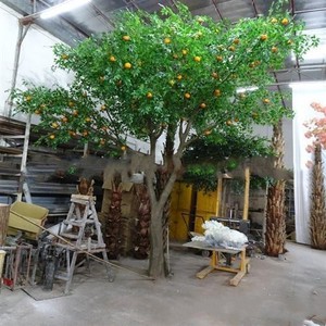 仿真水果树橙子树影楼拍摄舞台道具橘子树假植物摆件大型仿真树